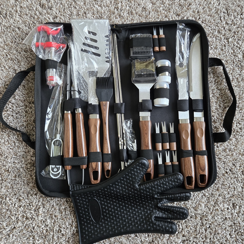 BBQ Grill Tool Set with Case